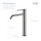 Kibi Circular Single Handle Bathroom Vessel Sink Faucet KBF1009BN - alternate 9